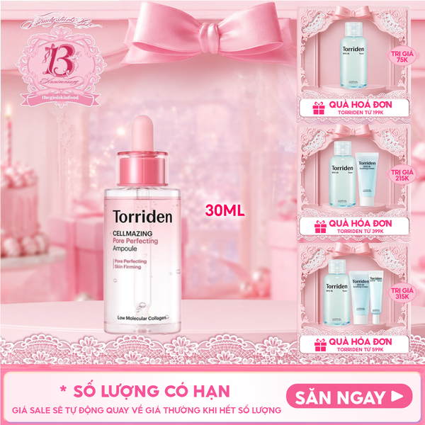  Serum Torriden Chăm Sóc Lỗ Chân Lông Cellmazing Pore Perfecting Ampoule 30ml 