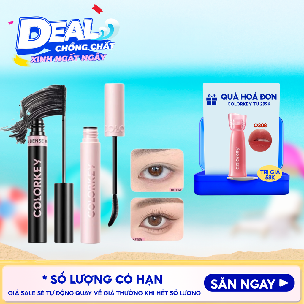 Mascara Colorkey Giúp Mi Dài & Cong Tự Nhiên