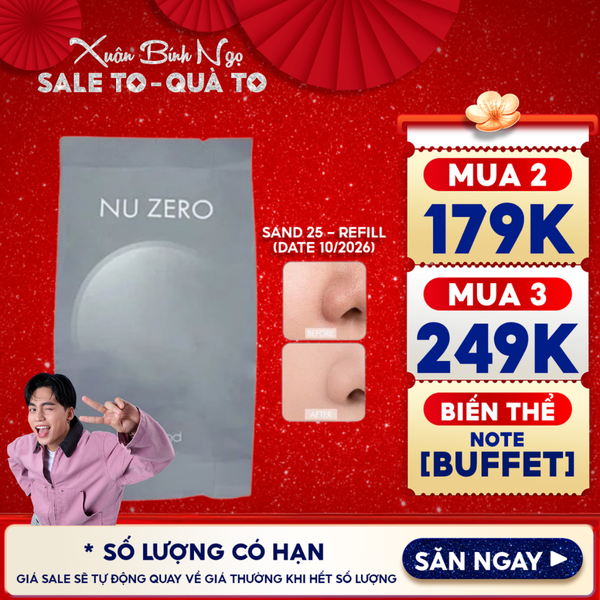  Phấn Nước Romand Che Phủ Cao, Mỏng Nhẹ Tự Nhiên NU Zero Cushion SPF24/PA++ 15g 