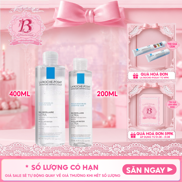  Nước Tẩy Trang La Roche-Posay Dành Cho Da Nhạy Cảm Laboratoire Dermatologique Micellar Water 