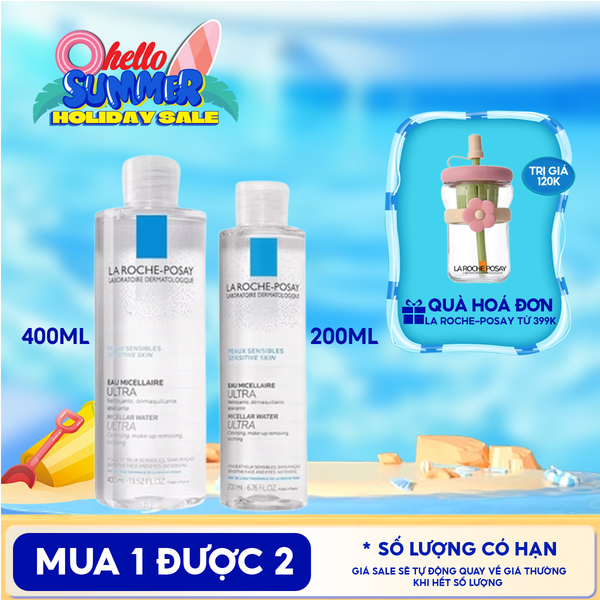  Nước Tẩy Trang La Roche-Posay Dành Cho Da Nhạy Cảm Micellar Water Ultra Sensitive Skin 