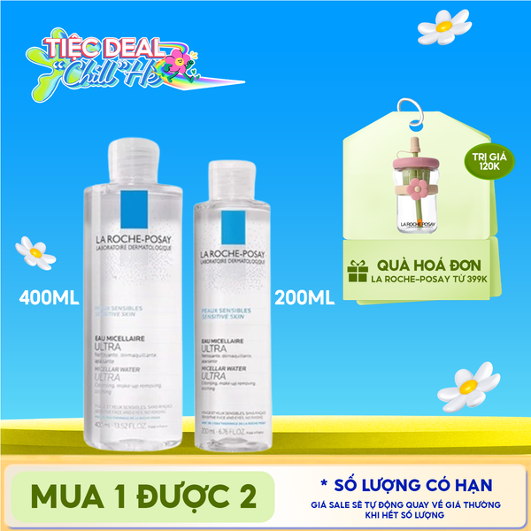  Nước Tẩy Trang La Roche-Posay Dành Cho Da Nhạy Cảm Micellar Water Ultra Sensitive Skin 