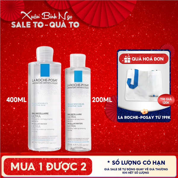  Nước Tẩy Trang La Roche-Posay Dành Cho Da Nhạy Cảm Micellar Water Ultra Sensitive Skin 