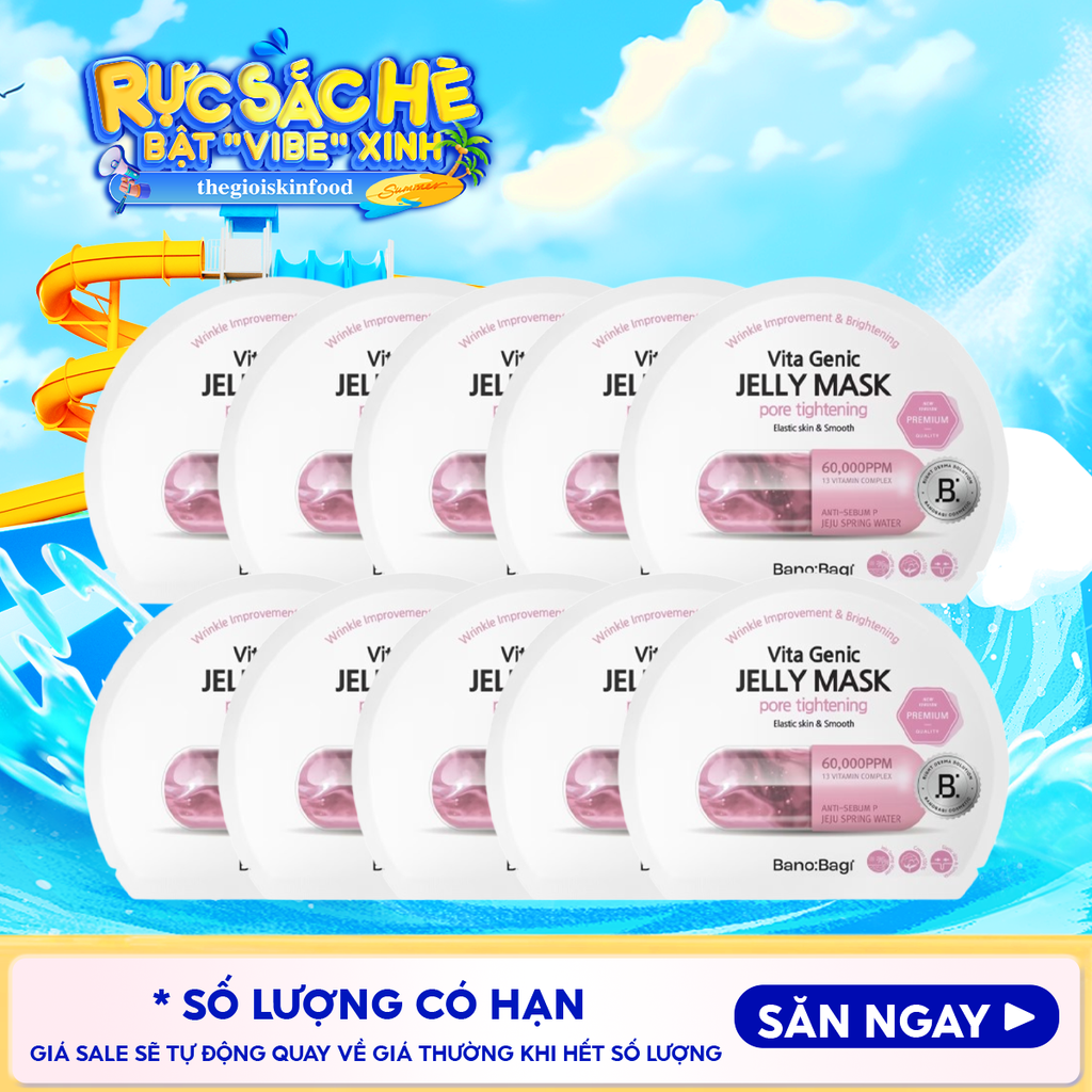 Combo 10 Miếng Mặt Nạ Banobagi Dưỡng Da Chuyên Sâu Vita Genic Jelly Mask 30g