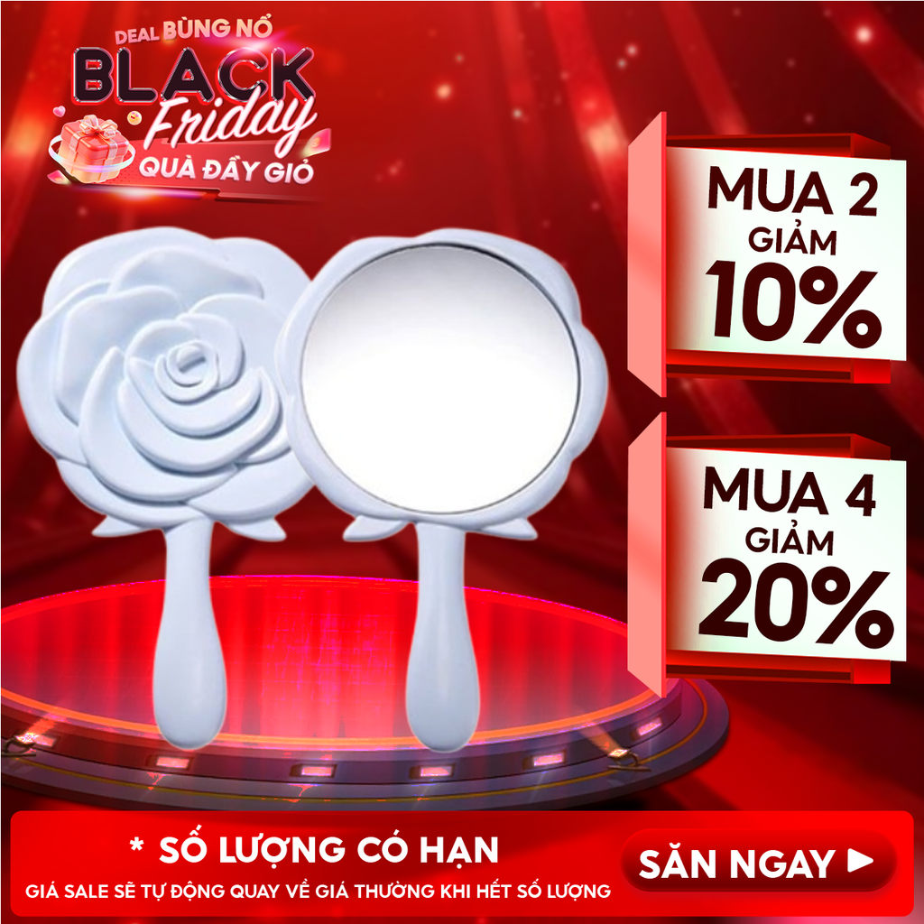 [NHẬP KHẨU] Gương Trang Điểm Cầm Tay LMLTOP Xinh Xắn