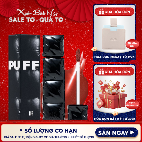  [NEW][V6 PUFFER] Son Kem Lì Merzy Bền Màu, Lâu Trôi The First Velvet Tint 