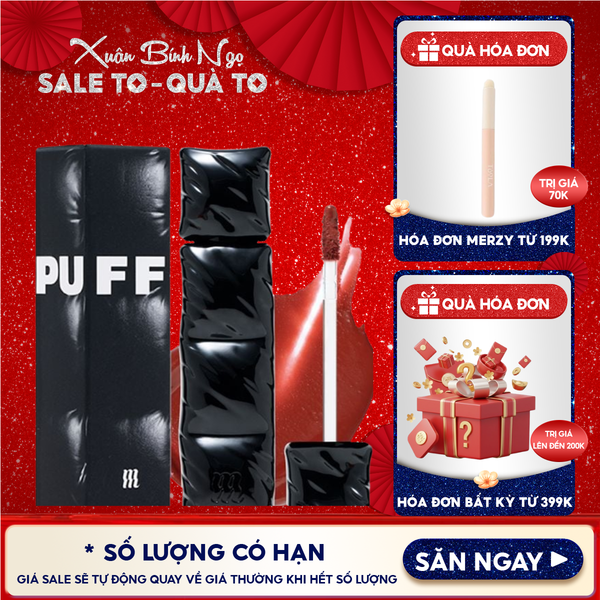  [NEW][V6 PUFFER] Son Kem Lì Merzy Bền Màu, Lâu Trôi The First Velvet Tint 