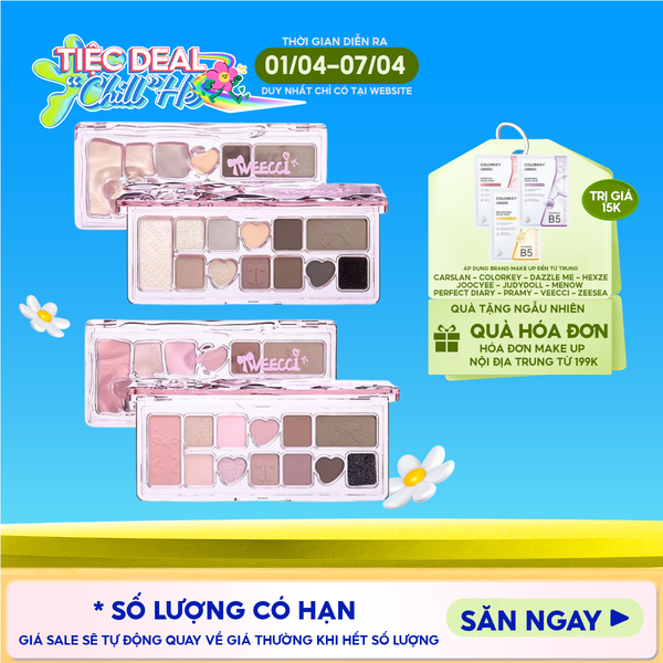  Bảng Phấn Mắt VEECCI 11 Ô Ribbon Fantasy 11 Color Eyeshadow Palette 