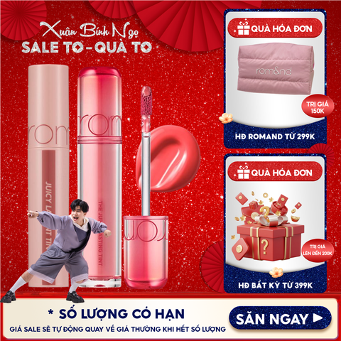 [NEW][Màu 1-39] Son Tint Lì Romand Căng Bóng The Juicy Lasting Tint