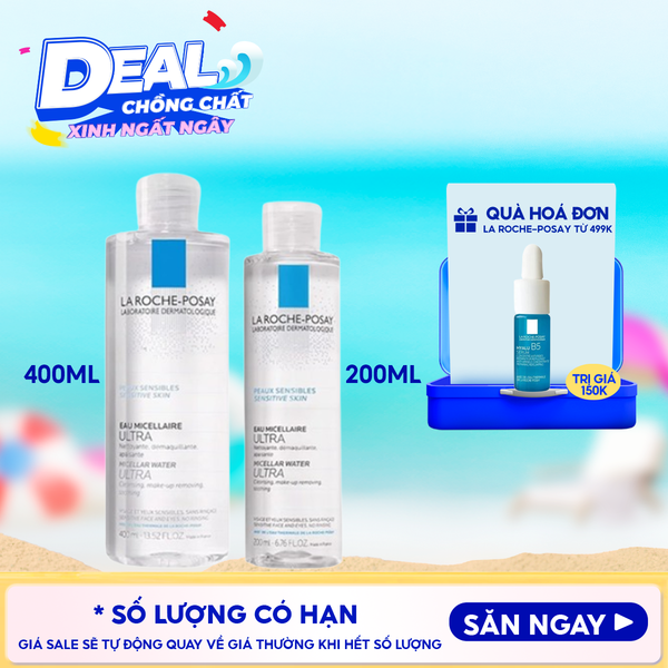  Nước Tẩy Trang La Roche-Posay Dành Cho Da Nhạy Cảm Micellar Water Ultra Sensitive Skin 