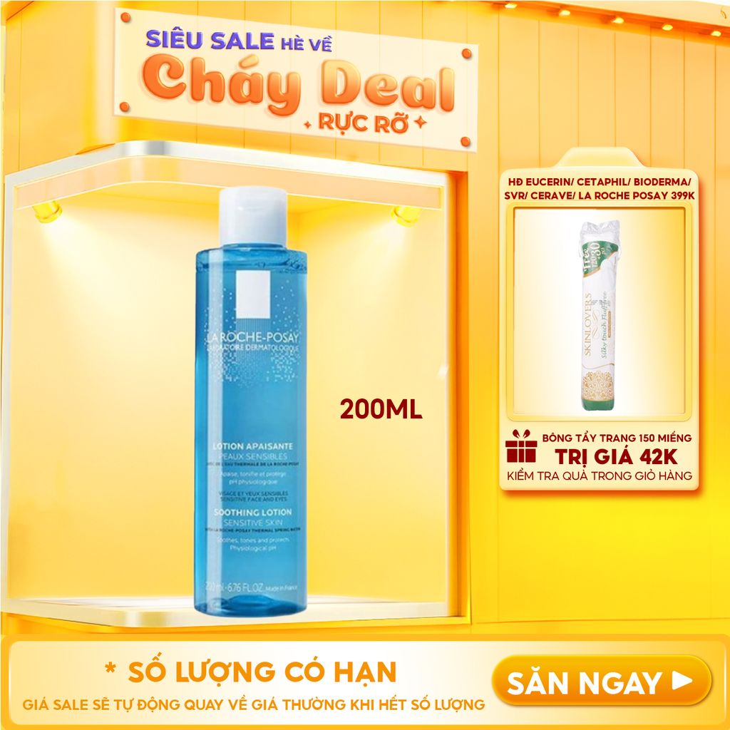 Nước Hoa Hồng La Roche-Posay Giúp Cân Bằng Da Giàu Khoáng Chất Soothing Lotion Sensitive Skin 200ml