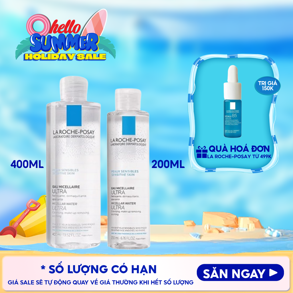 Nước Tẩy Trang La Roche-Posay Dành Cho Da Nhạy Cảm Micellar Water Ultra Sensitive Skin