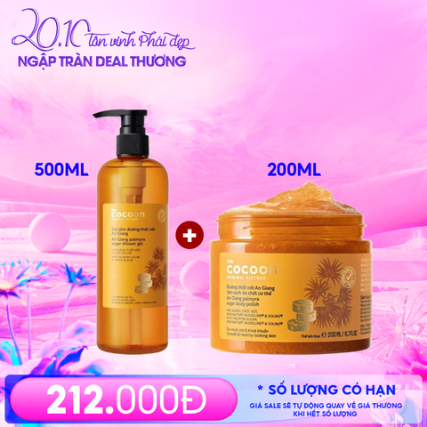 Gel Tắm Đường Thốt Nốt Cocoon An Giang Palmyra Sugar Shower Gel 500ml