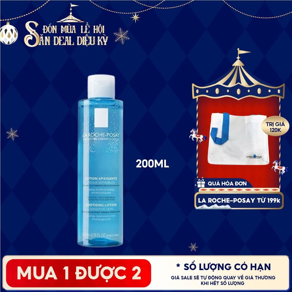 Nước Hoa Hồng La Roche-Posay Giúp Cân Bằng Da Giàu Khoáng Chất Soothing Lotion Sensitive Skin 200ml