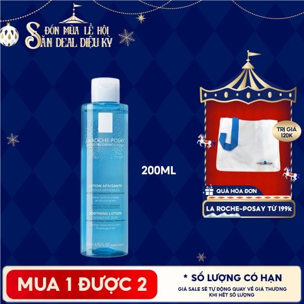  Nước Hoa Hồng La Roche-Posay Giúp Cân Bằng Da Giàu Khoáng Chất Soothing Lotion Sensitive Skin 200ml 