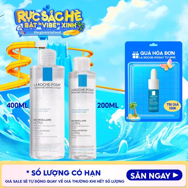  Nước Tẩy Trang La Roche-Posay Dành Cho Da Nhạy Cảm Micellar Water Ultra Sensitive Skin 