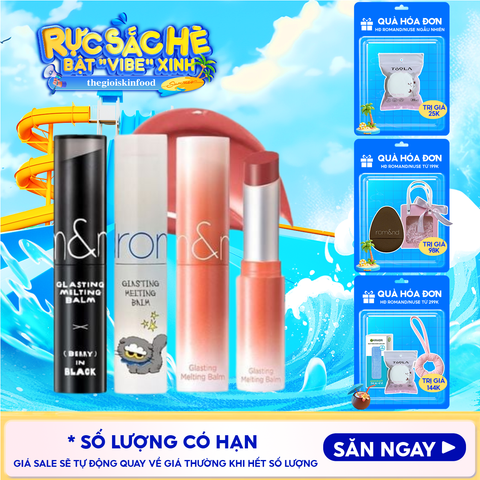 [VE-EASY] Son Dưỡng Romand Dạng Thỏi Có Màu Thuần Chay Dưỡng Ẩm Mềm Môi Glasting Melting Balm