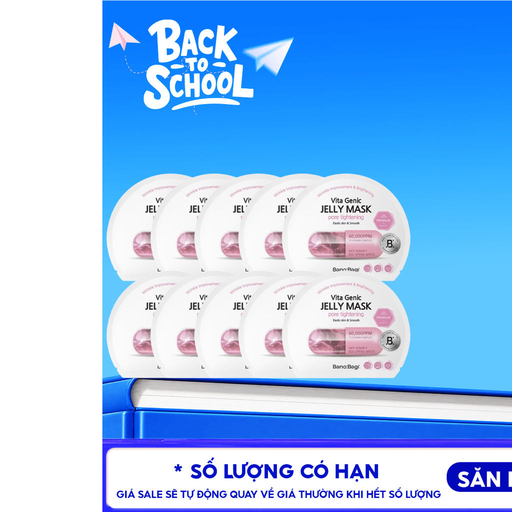 Combo 10 Miếng Mặt Nạ Banobagi Dưỡng Da Chuyên Sâu Vita Genic Jelly Mask 30g