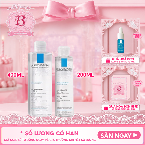  Nước Tẩy Trang La Roche-Posay Dành Cho Da Nhạy Cảm Laboratoire Dermatologique Micellar Water 