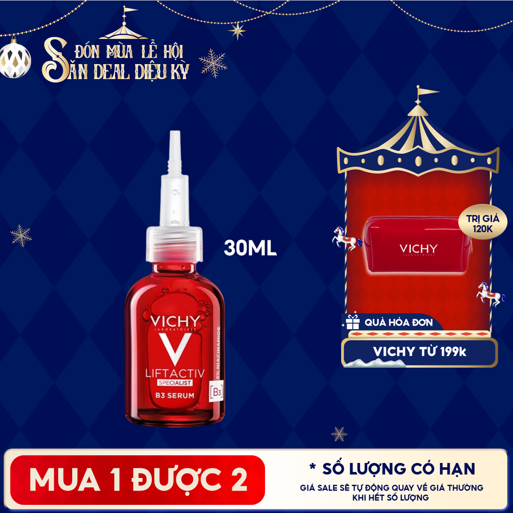 Tinh Chất Giúp Cải Thiện & Ngăn Ngừa Thâm Nám Đốm Nâu Toàn Diện Vichy Liftactiv B3 Dark Spots Serum 30ml