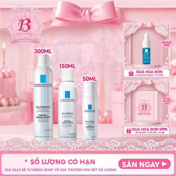  Xịt Khoáng La Roche-Posay Làm Dịu Da, Hỗ Trợ Giảm Kích Ứng Thermal Spring Water Sensitive Skin 