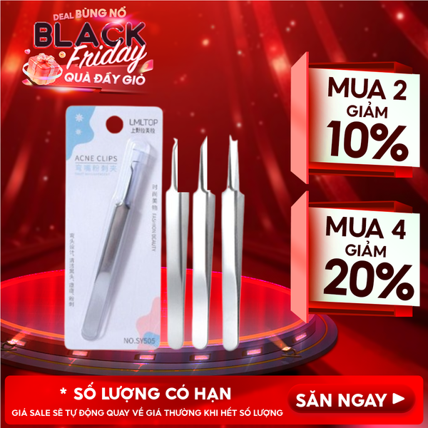  [NHẬP KHẨU] Nhíp Gắp Mụn Đầu Đen LMLTOP Acne Clips 