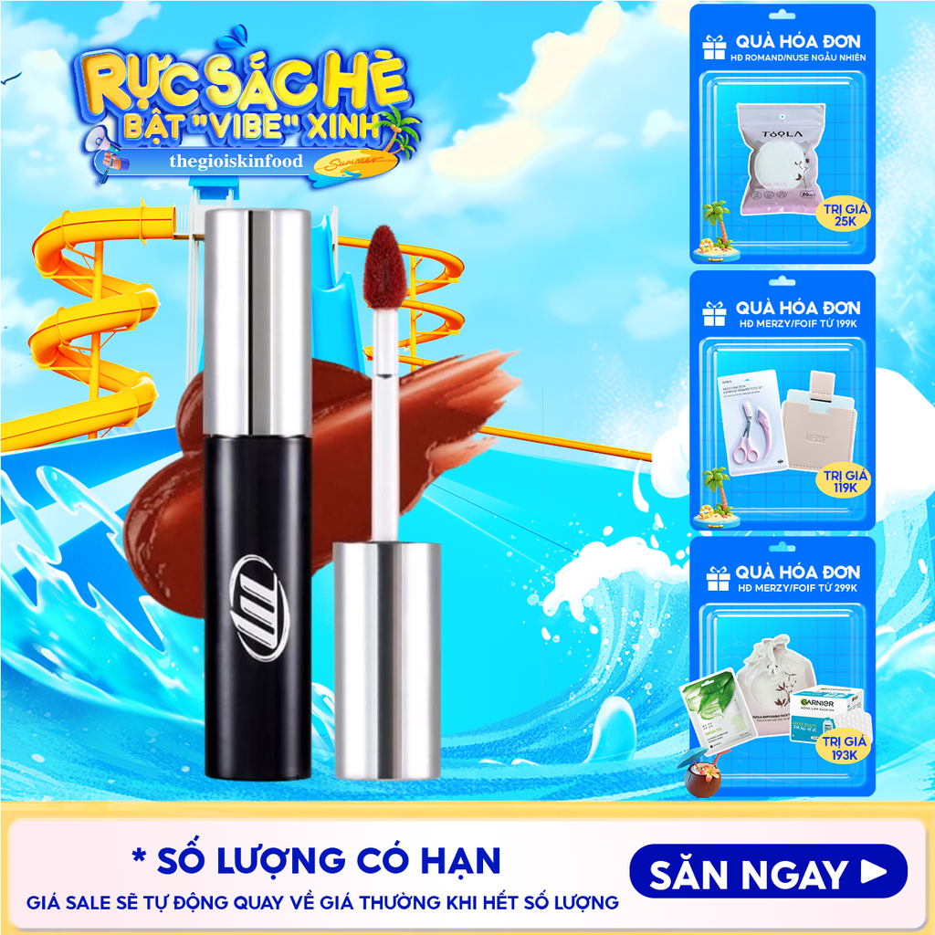 [NEW BY AI] Son Kem Lì Merzy Mịn Mượt Nhẹ Môi, Bền Màu Cyber Mellow Tint