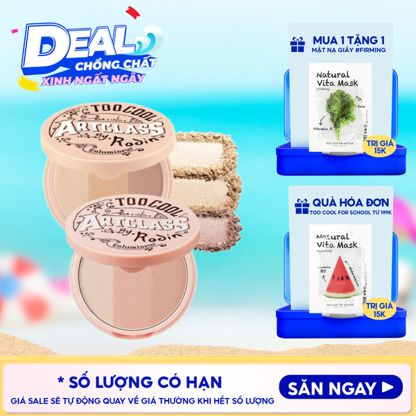  Phấn Bắt Sáng Ánh Nhũ 3 Màu Too Cool For School Art Class By Rodin Highlighter 11g 