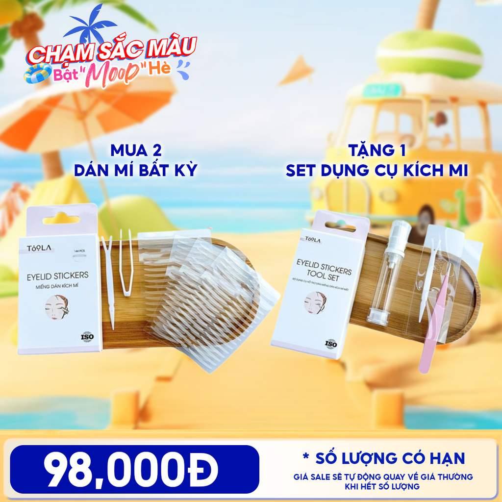 [Combo Mua 2 Tặng 1 Set Kích Mí] Miếng Dán Kích Mí Toola Eyelid Stickers