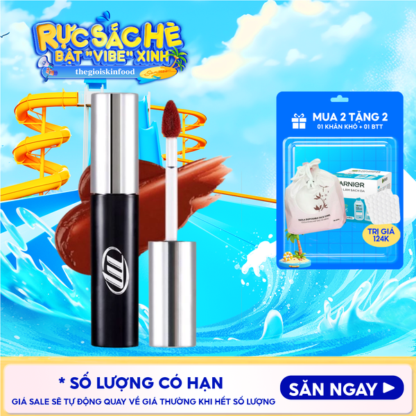  [NEW BY AI] Son Kem Lì Merzy Mịn Mượt Nhẹ Môi, Bền Màu Cyber Mellow Tint 