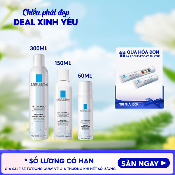  Xịt Khoáng La Roche-Posay Làm Dịu Da, Hỗ Trợ Giảm Kích Ứng Thermal Spring Water Sensitive Skin 