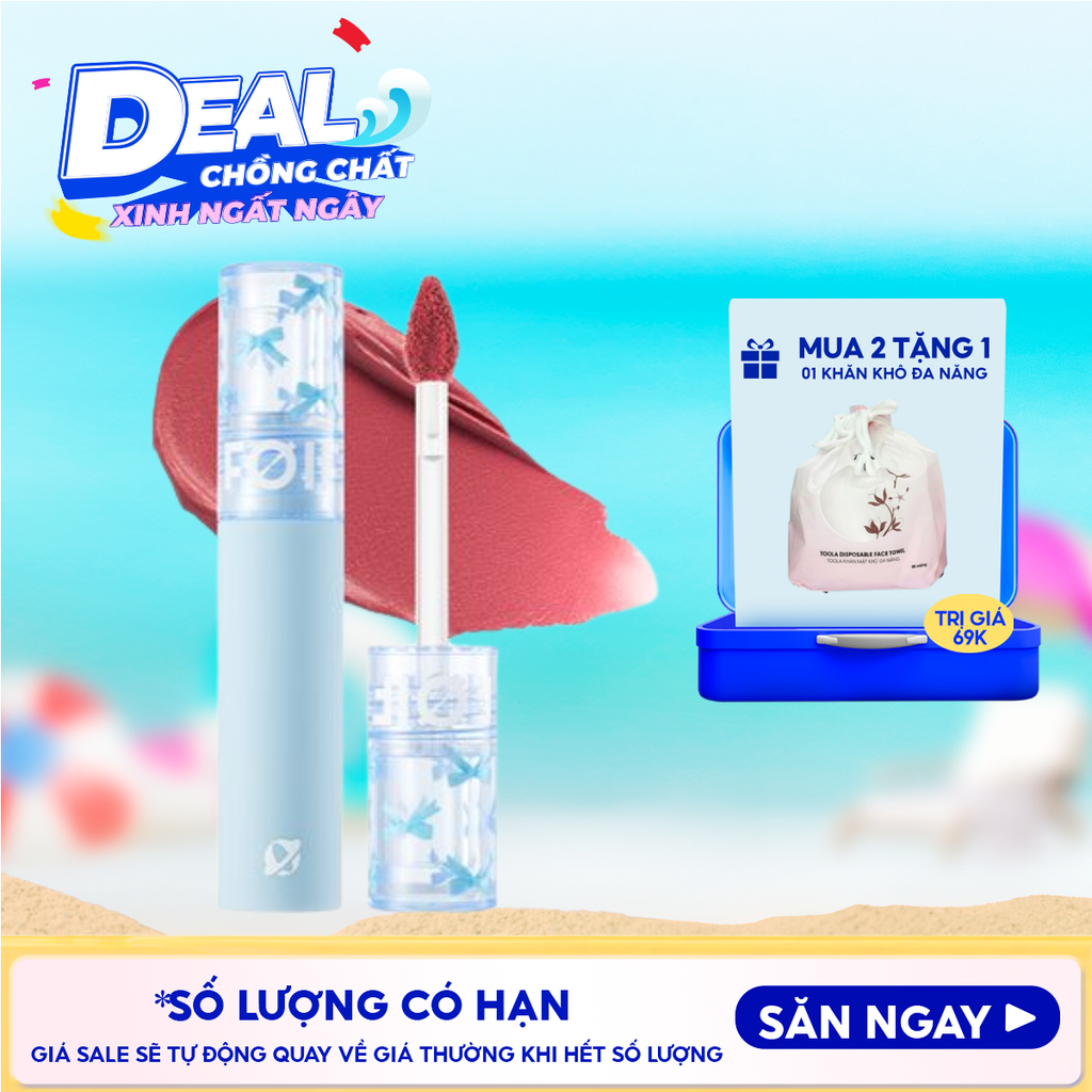 Son Kem Lì FOIF Thuần Chay, Mềm Mịn, Lâu Trôi Daily Blur Tint 3g