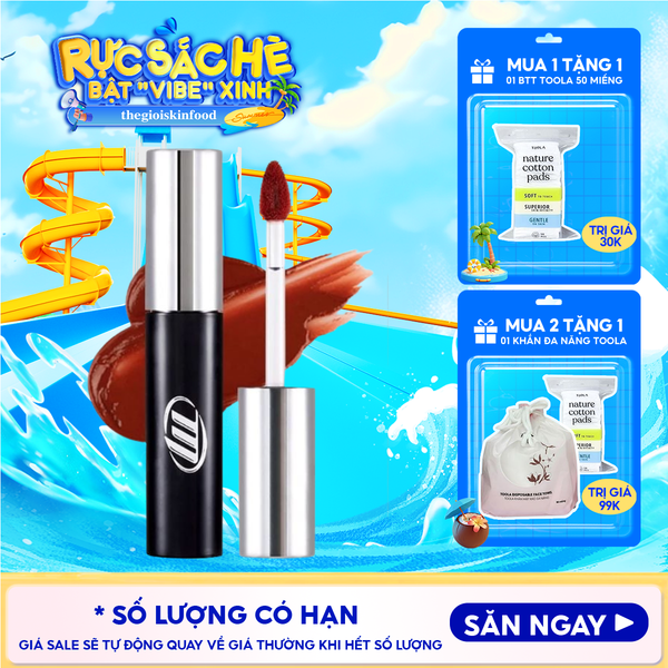 [NEW BY AI] Son Kem Lì Merzy Mịn Mượt Nhẹ Môi, Bền Màu Cyber Mellow Tint 