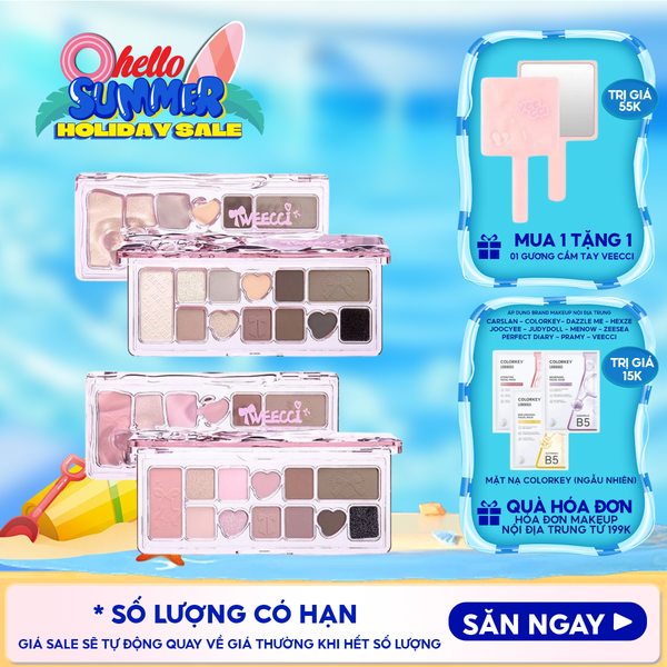  Bảng Phấn Mắt VEECCI 11 Ô Ribbon Fantasy 11 Color Eyeshadow Palette 