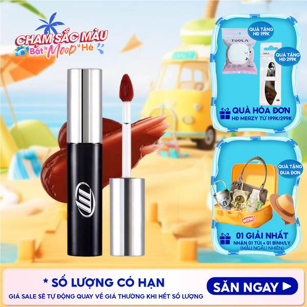  [NEW BY AI] Son Kem Lì Merzy Mịn Mượt Nhẹ Môi, Bền Màu Cyber Mellow Tint 