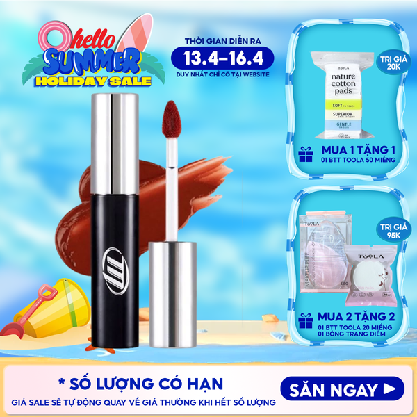  [NEW BY AI] Son Kem Lì Merzy Mịn Mượt Nhẹ Môi, Bền Màu Cyber Mellow Tint 