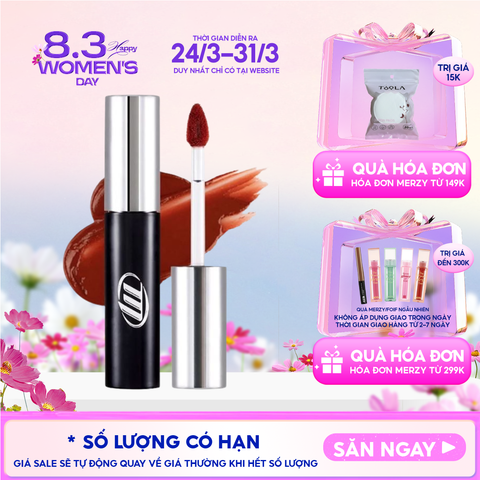 [NEW BY AI] Son Kem Lì Merzy Mịn Mượt Nhẹ Môi, Bền Màu Cyber Mellow Tint
