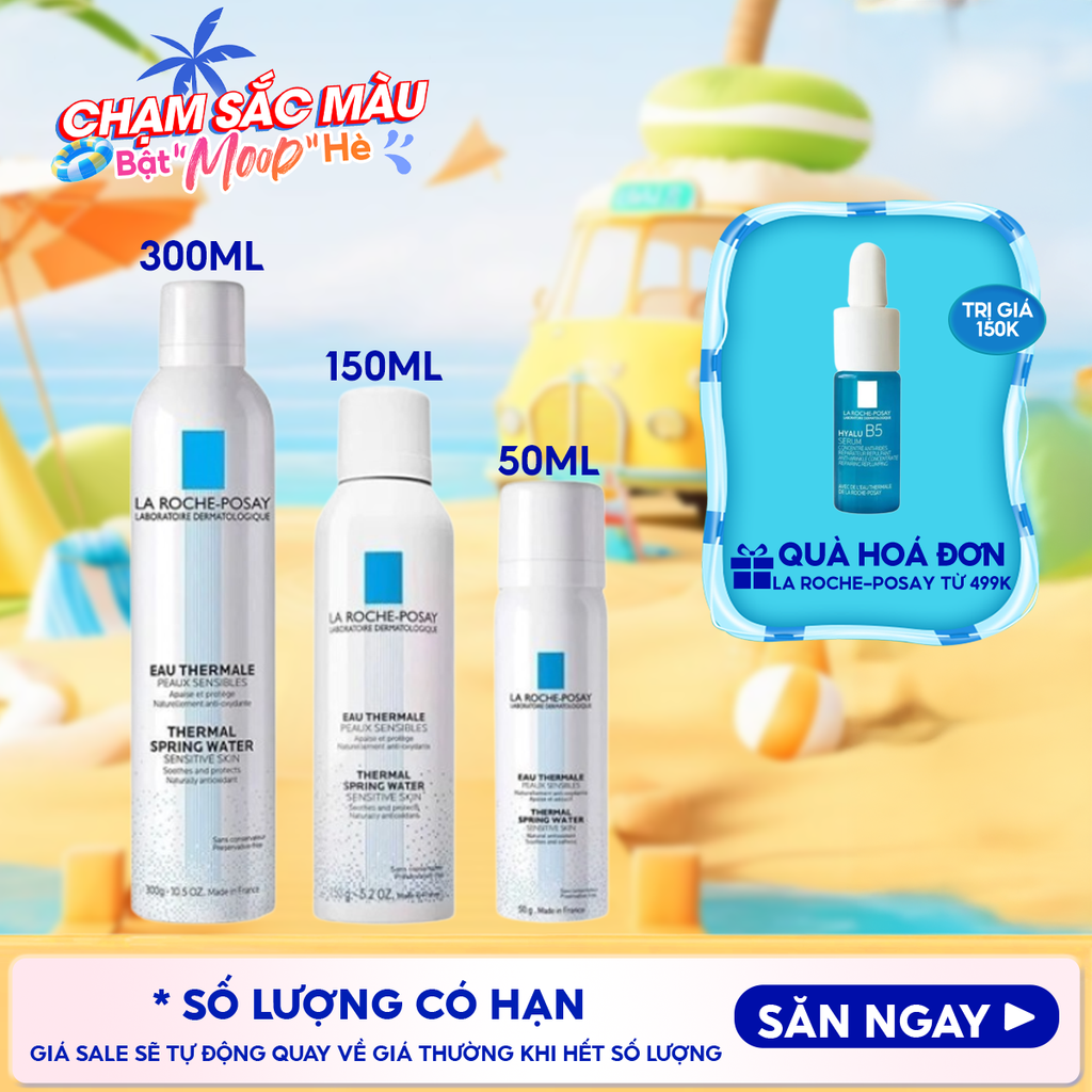 Xịt Khoáng La Roche-Posay Làm Dịu Da, Hỗ Trợ Giảm Kích Ứng Thermal Spring Water Sensitive Skin