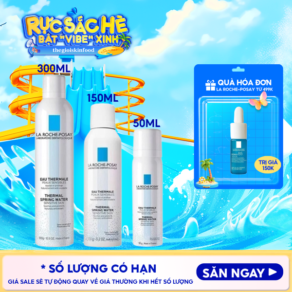  Xịt Khoáng La Roche-Posay Làm Dịu Da, Hỗ Trợ Giảm Kích Ứng Thermal Spring Water Sensitive Skin 
