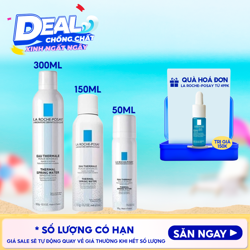 Xịt Khoáng La Roche-Posay Làm Dịu Da, Hỗ Trợ Giảm Kích Ứng Thermal Spring Water Sensitive Skin