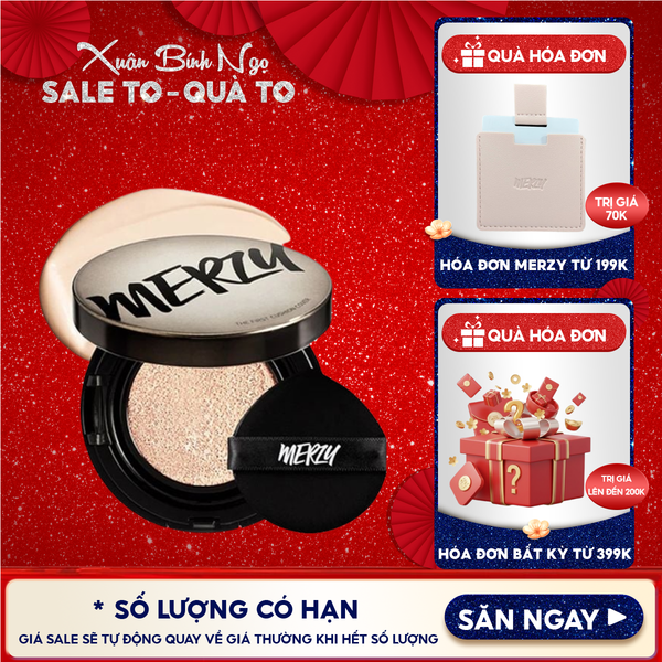  Phấn Nước Merzy Che Phủ Cao, Lâu Trôi The First Cushion Cover SPF50+/PA+++ 13g 