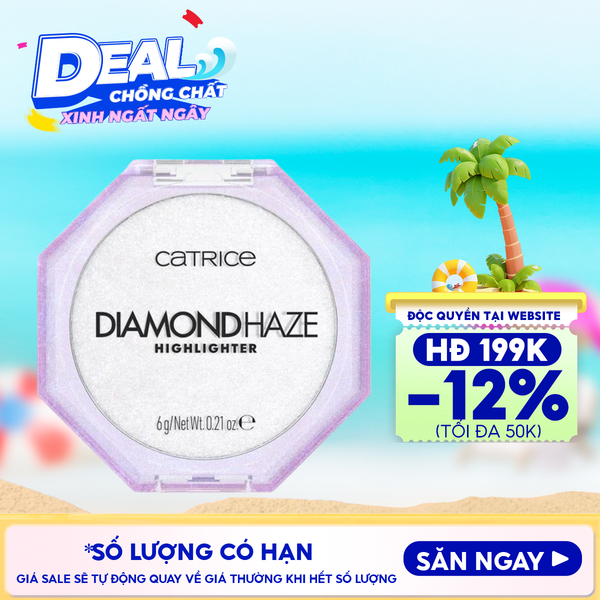  Phấn Nhũ Bắt Sáng Catrice Diamond Haze Highlighter 010 Gimme Glitter 6g 