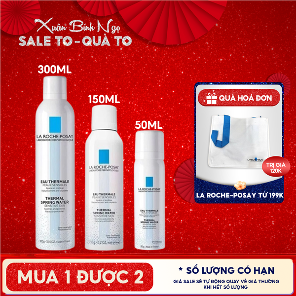  Xịt Khoáng La Roche-Posay Làm Dịu Da, Hỗ Trợ Giảm Kích Ứng Thermal Spring Water Sensitive Skin 