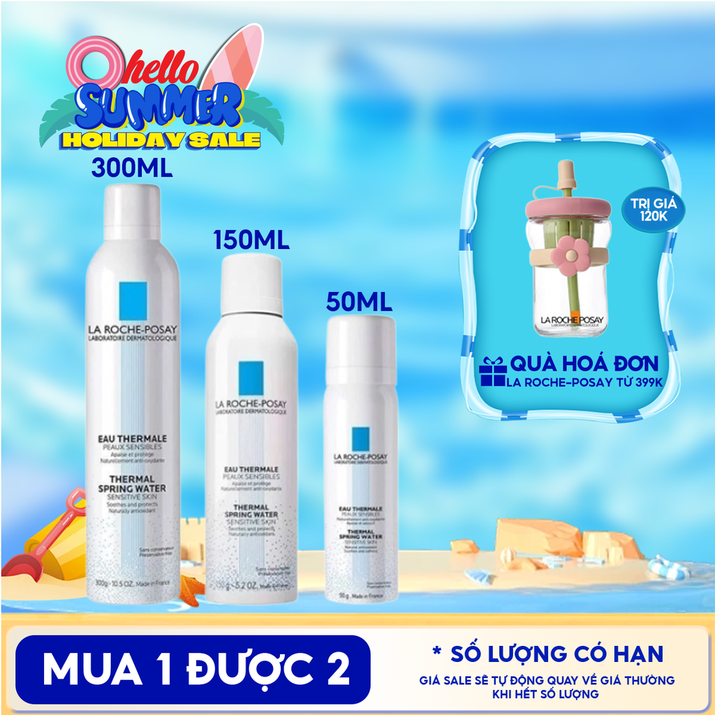 Xịt Khoáng La Roche-Posay Làm Dịu Da, Hỗ Trợ Giảm Kích Ứng Thermal Spring Water Sensitive Skin
