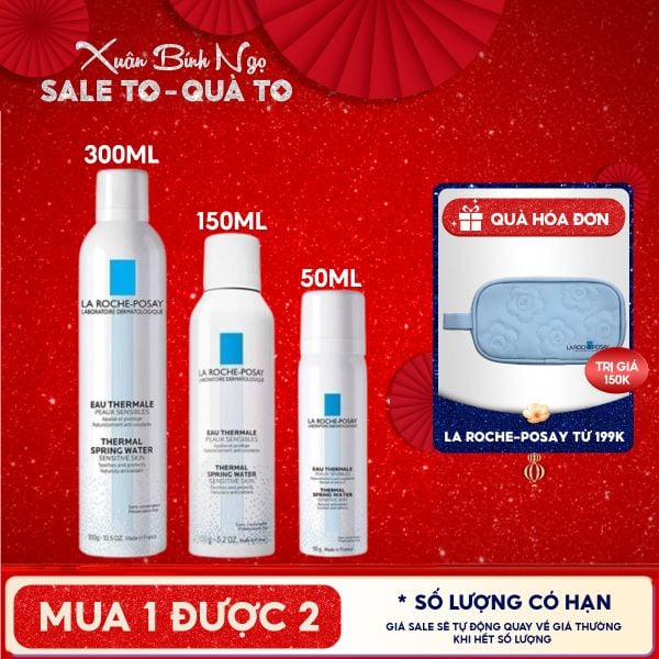 Xịt Khoáng La Roche-Posay Làm Dịu Da, Hỗ Trợ Giảm Kích Ứng Thermal Spring Water Sensitive Skin 