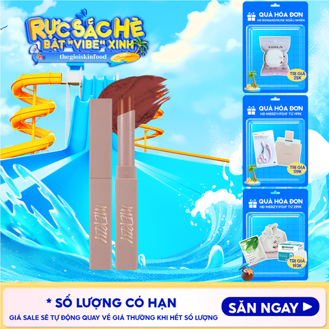 [Academia Collection] Son Thỏi Lì Merzy Lên Màu Chuẩn, Mịn Mượt Nhẹ Môi Academia Cotton Lipstick 1.8g
