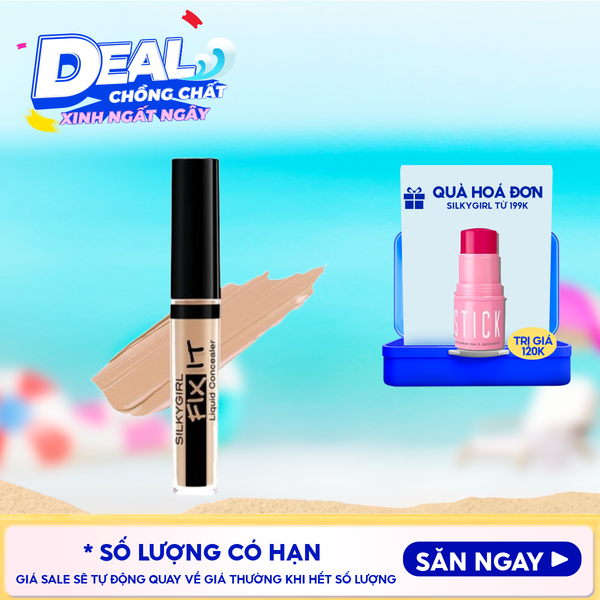 Kem Che Khuyết Điểm Silkygirl Che Phủ Mịn Mượt Fix It Liquid Concealer 2ml 