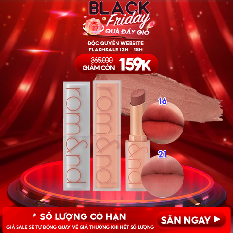 Son Thỏi Lì, Lên Màu Siêu Xinh Romand Zero Matte Lipstick 3g