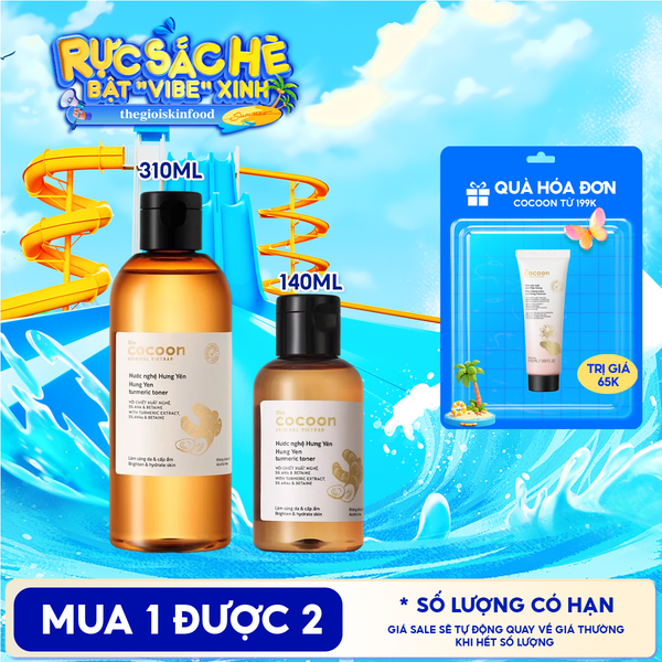  Nước Hoa Hồng Cocoon Hỗ Trợ Làm Sáng Da Từ Nước Nghệ Hưng Yên Hung Yen Turmeric Toner 
