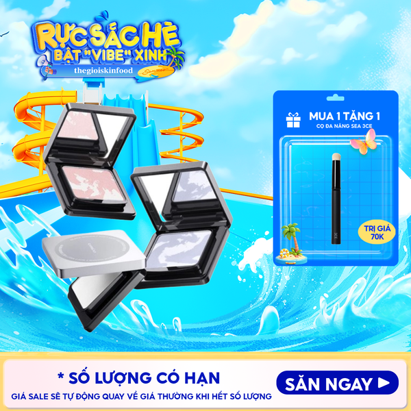  Phấn Phủ Carslan Dạng Nén Lâu Trôi Black Magnet Soft Mist Powder 8g 